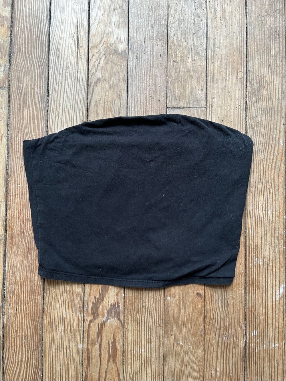 Black Strapless Tube Top